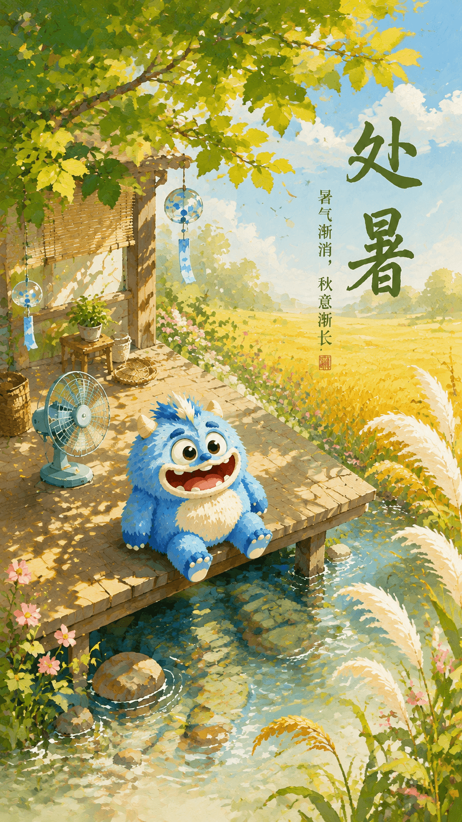 咕咕处暑节气海报